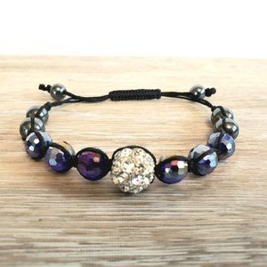 Vintage Handmade Knotted Beaded Adjustable Bracelet